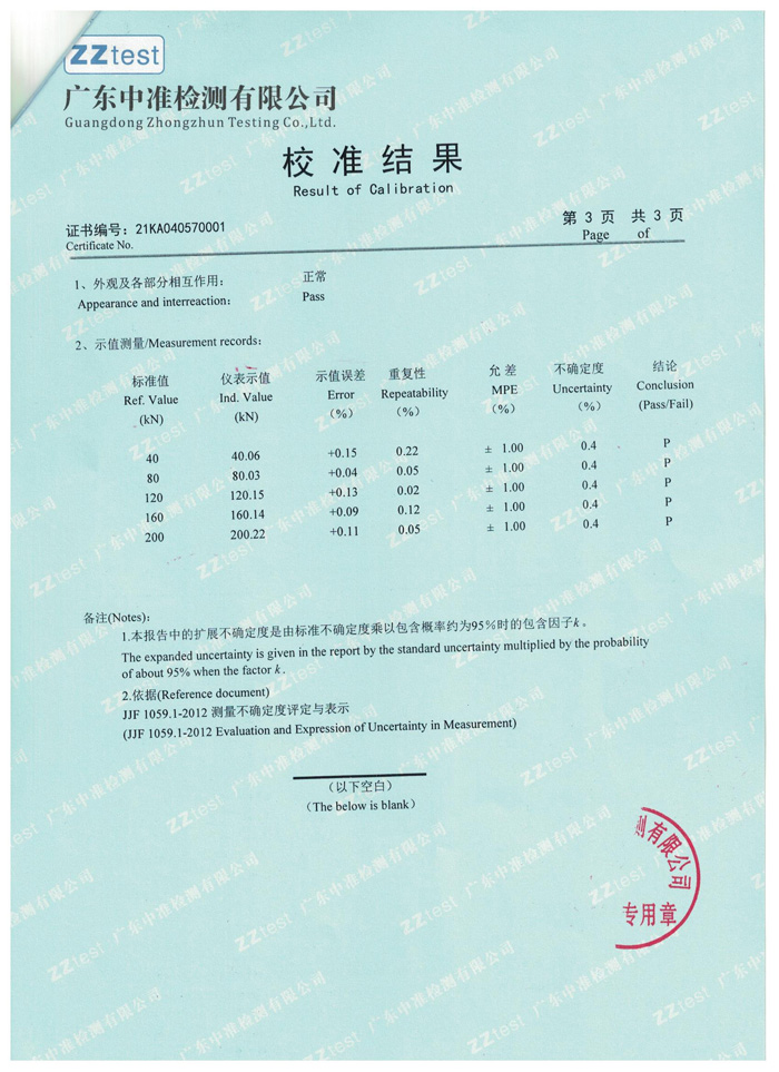 拉力365bet.com最快线路检测中心_365直播电视版下载_外勤365登录官网第三方校准证书第二页